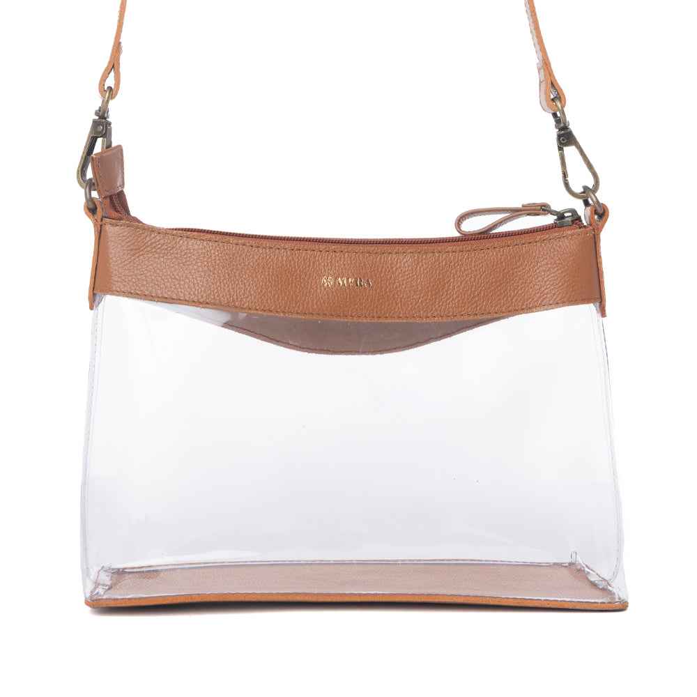 Myra Rodeo Frontier Clear Bag in Bridle Biscuit