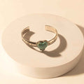 Myra Wildheart Stone Cuff Bracelet for Women with turquoise and arrow detail for everyday western wear