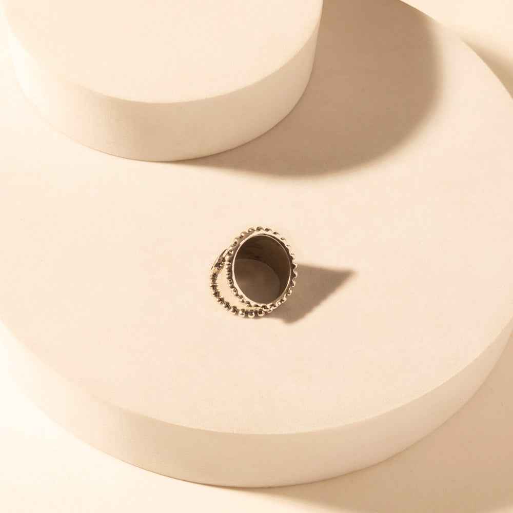 Myra Cactus Country adjustable Ring for Women with engraved cactus detail for everyday western wear