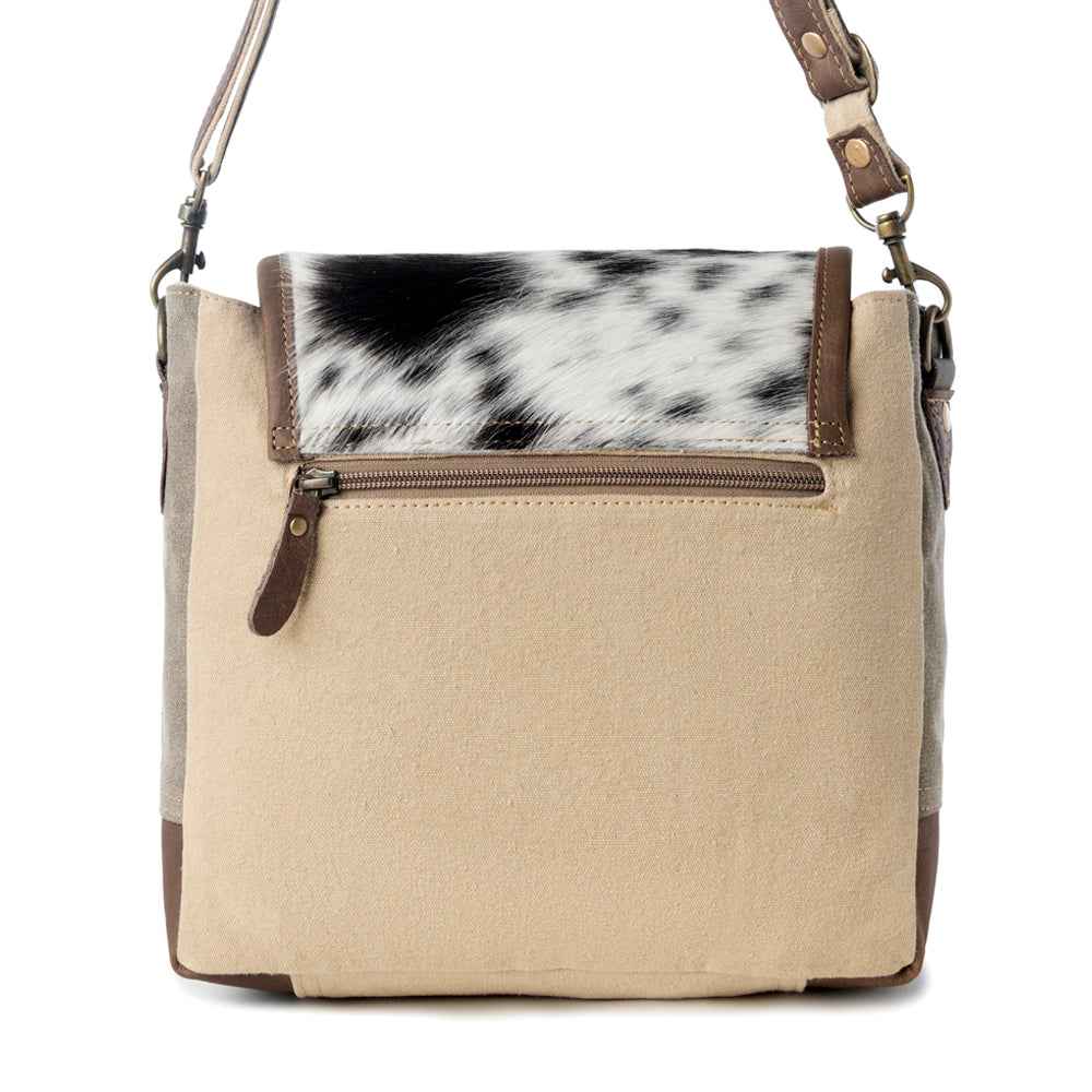 Myra Sandstone Pony Western Shoulder Bag for Women in Khaki