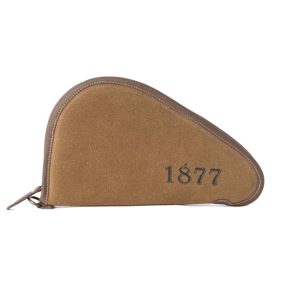 Myra Frontier Mark Cotton Leather Gun Case in Antique Olive