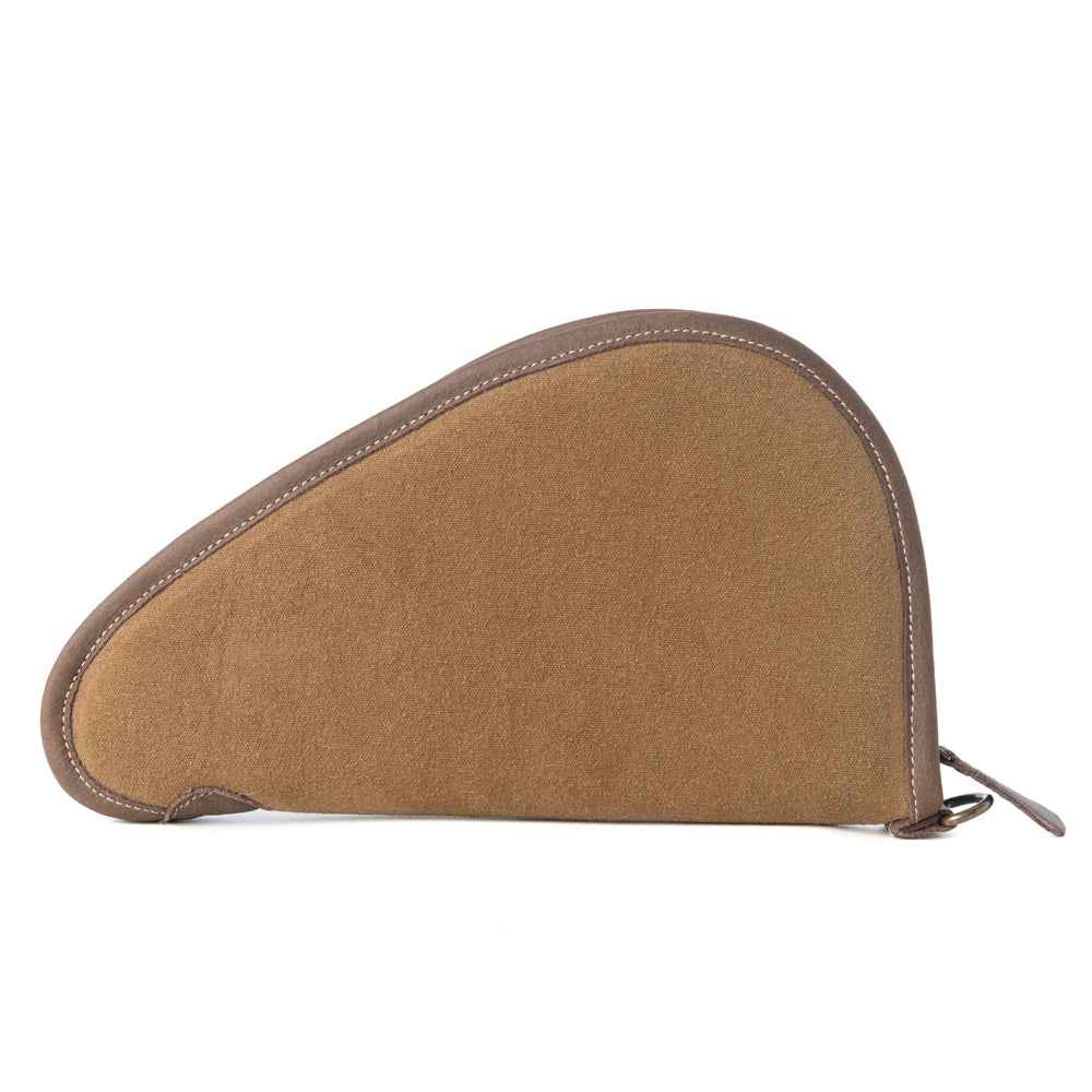 Myra Frontier Mark Cotton Leather Gun Case in Antique Olive