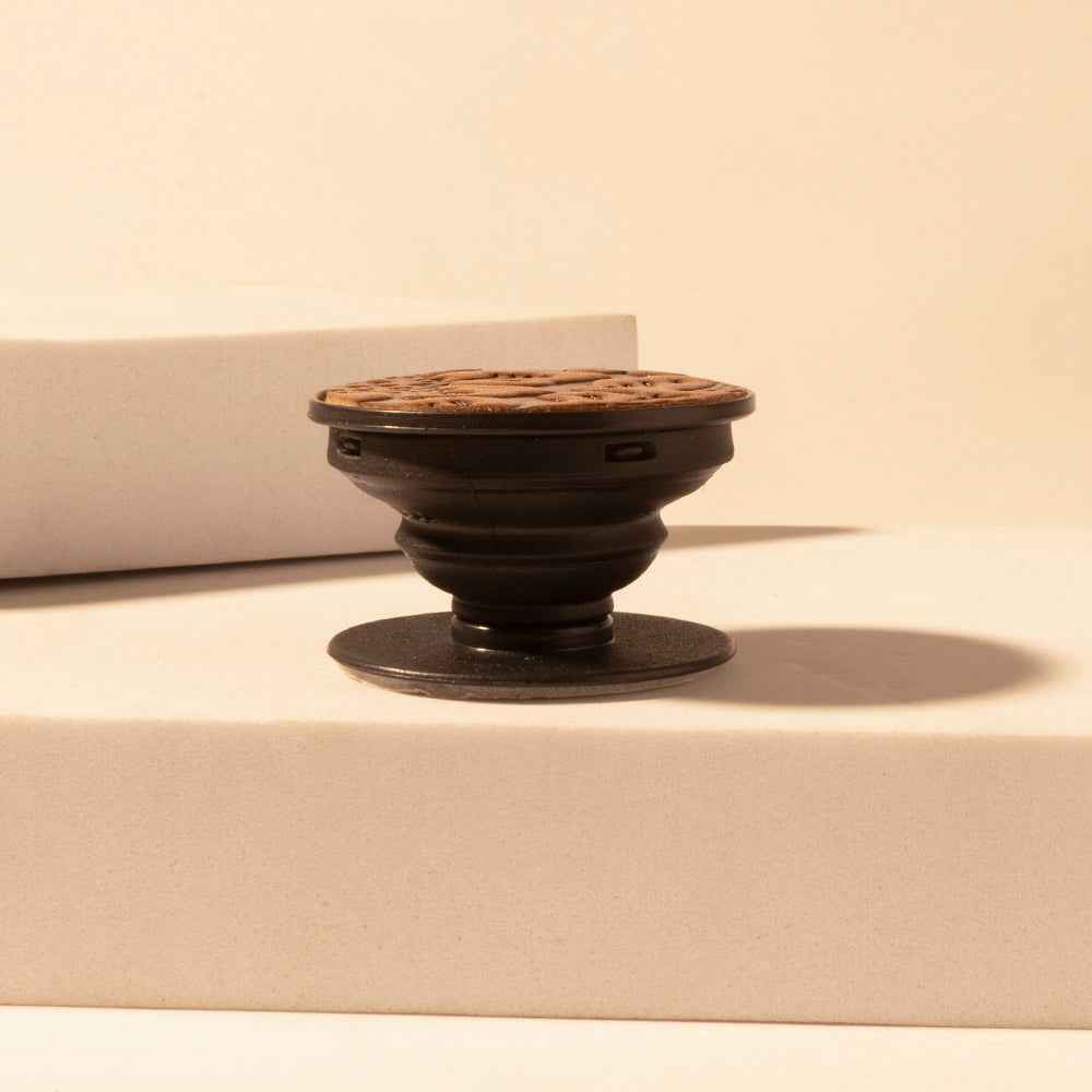 Myra Magnolia Trail Phone Socket for Women in brown with handtooled detail for everyday use