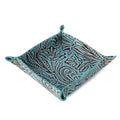 Myra Copperwind Leather Tray in Aqua