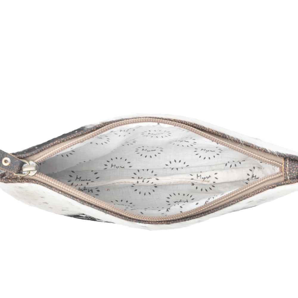 Myra Stardust Pony Western Pouch for Women in black with foil hairon detail
