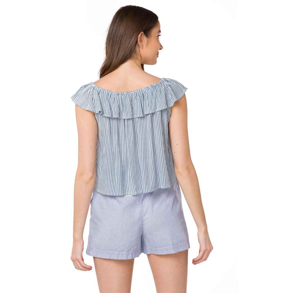 Furbelow Off Shoulder Top