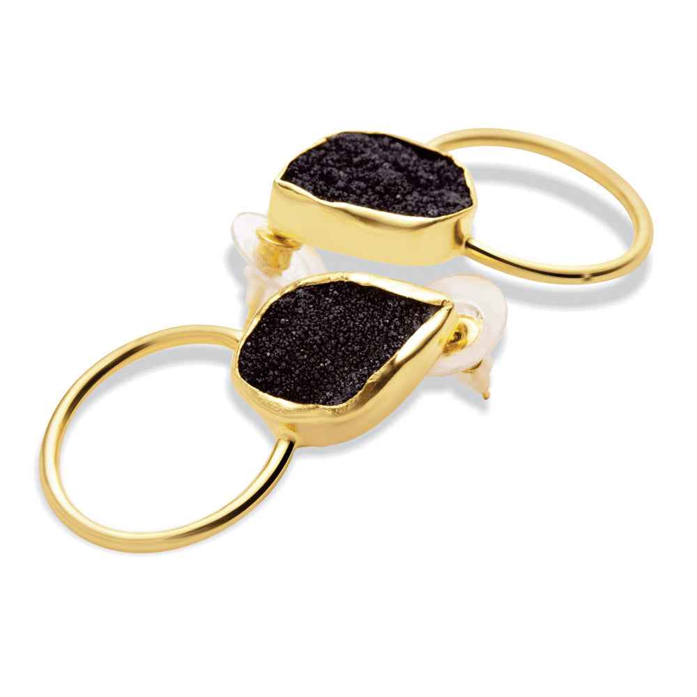Night Magic Hoop Earrings