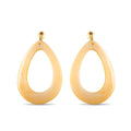 Oval Yellow Drop Earrings
