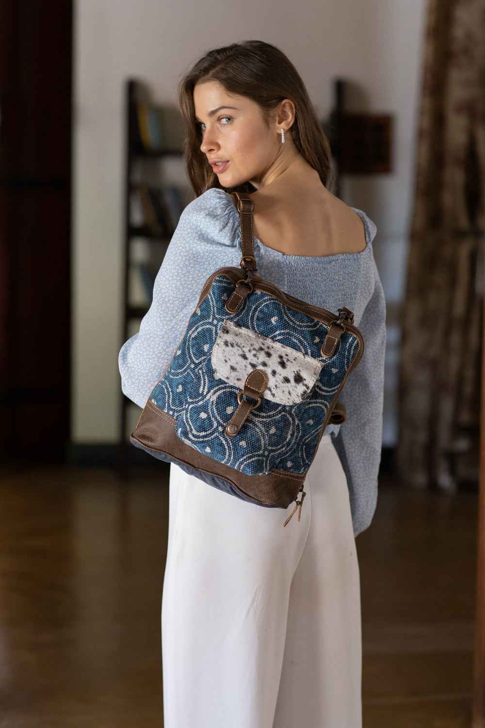 Blue Aurora  Backpack Bag