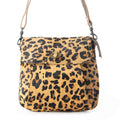 BULLSEYE LEATHER AND HAIRON BAG