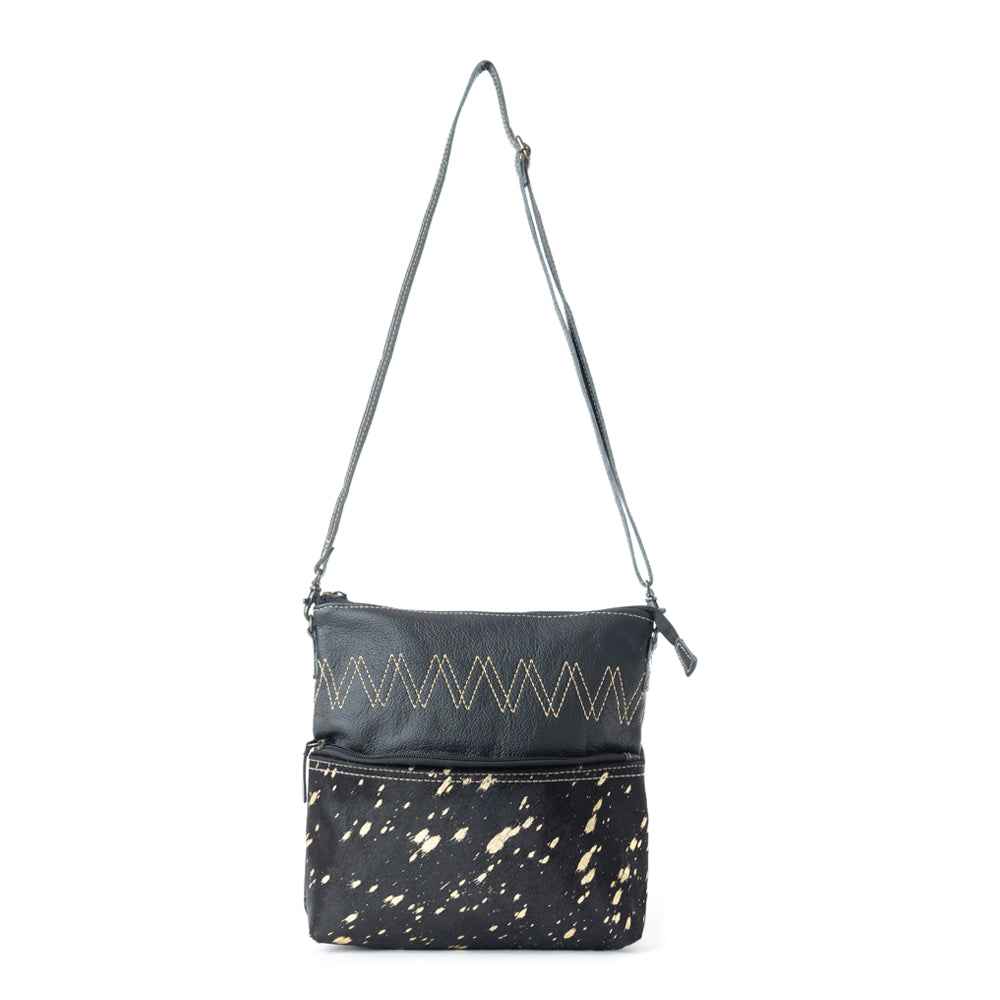 COMPOSE LEATHER AND HAIRON BAG