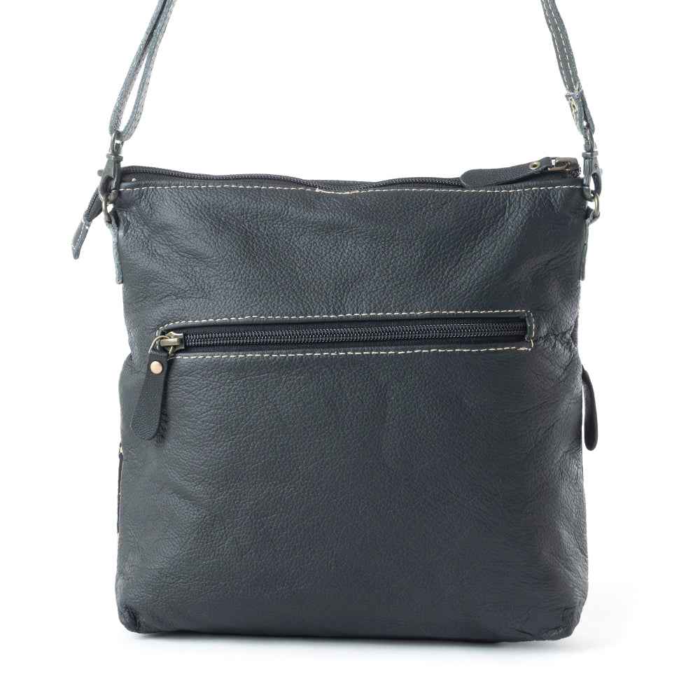 COMPOSE LEATHER AND HAIRON BAG
