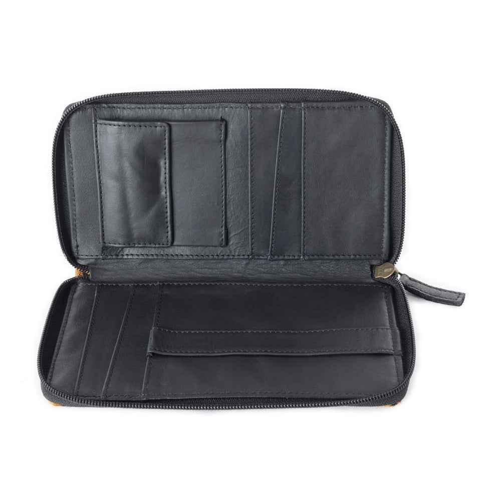 LEO'S FAVOURITE LEATHER AND HAIRON WALLET