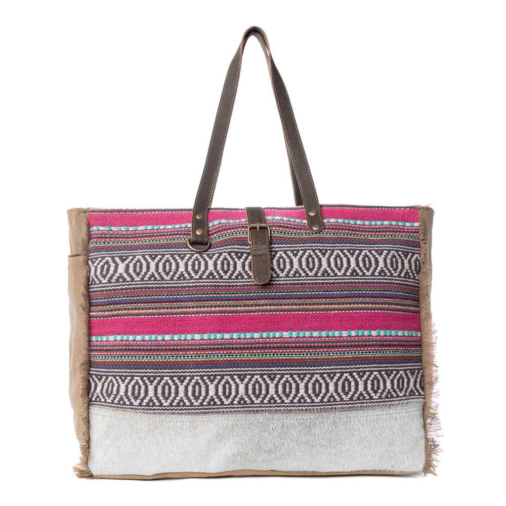 Vibrant Boho Weekender Bag