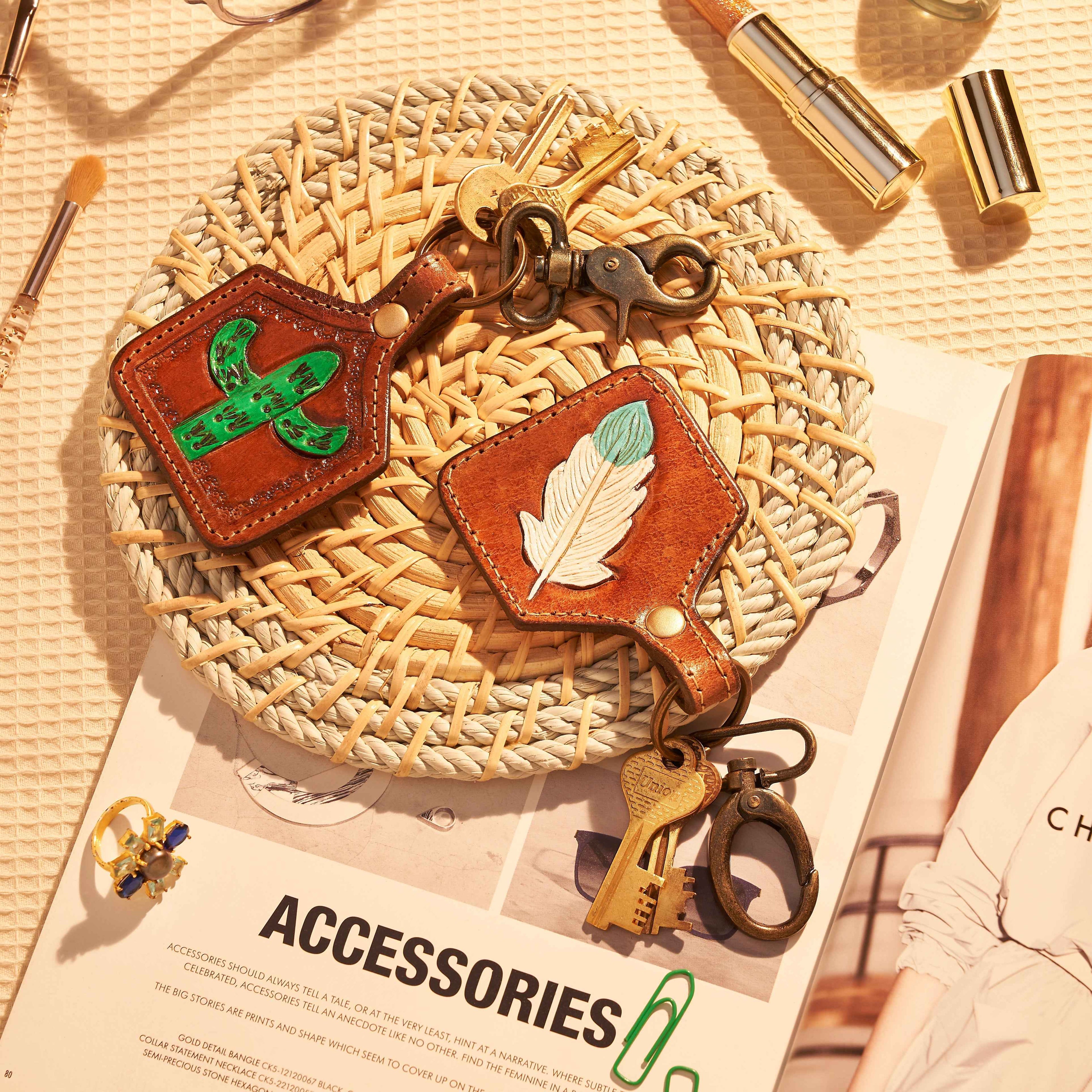 Succulent Keychain