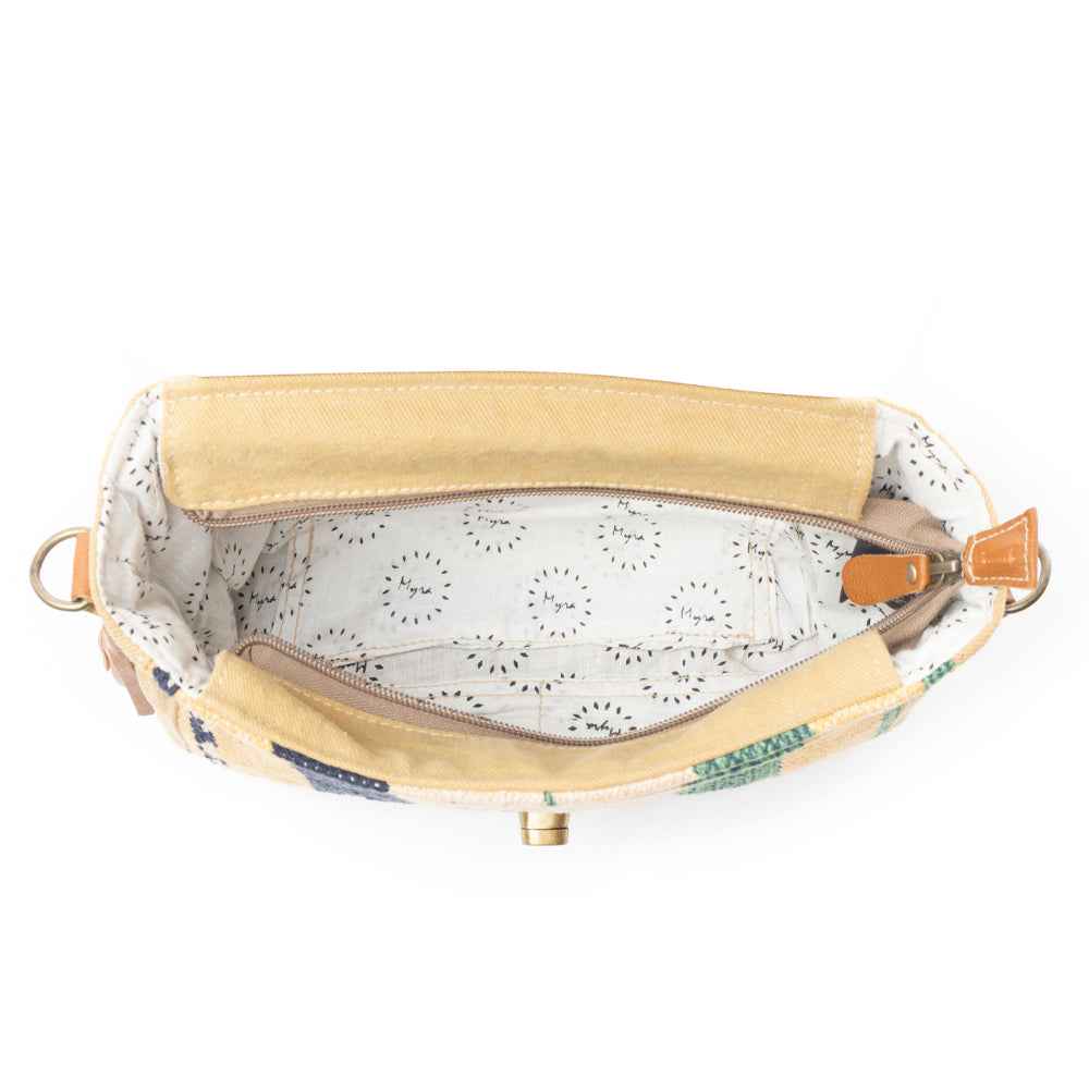 Floral Etchings  Hand-Tooled Bag