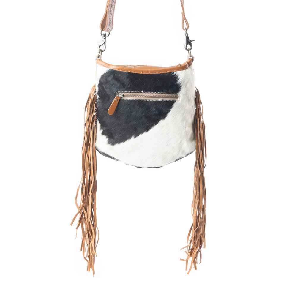Brown Quilt   Hand-Tooled Bag