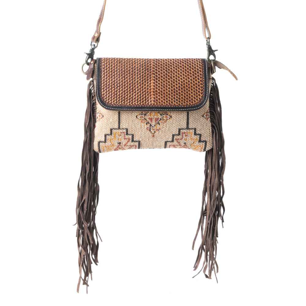 Sandy Rosewood Hand-Tooled Bag