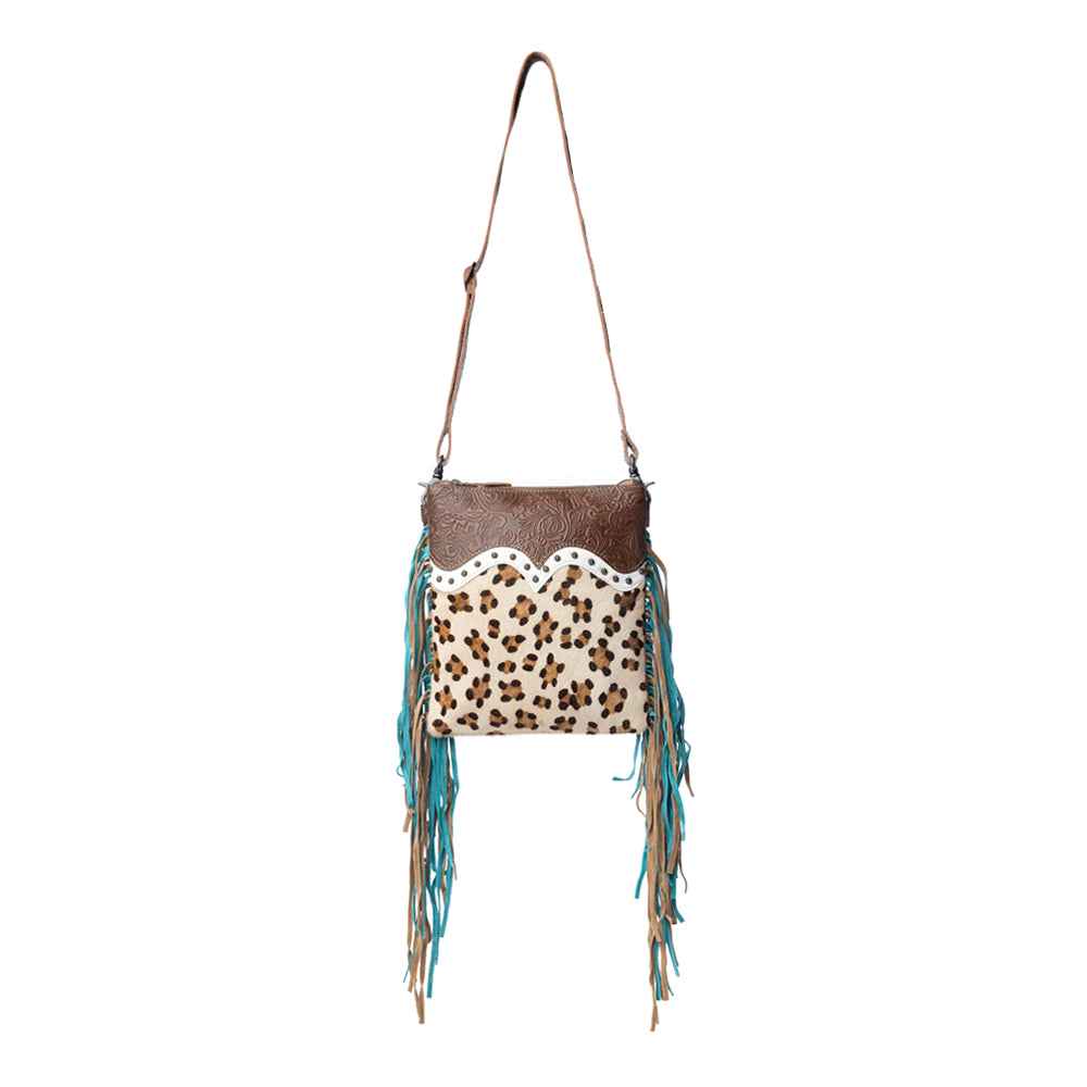 Earth prints Leather & Hairon Bag