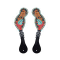HEELS ON SPUR STRAP