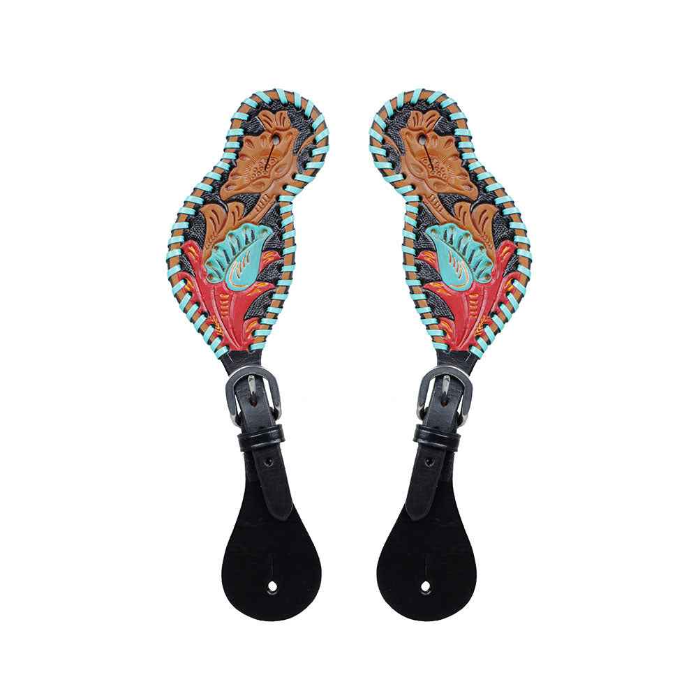 HEELS ON SPUR STRAP