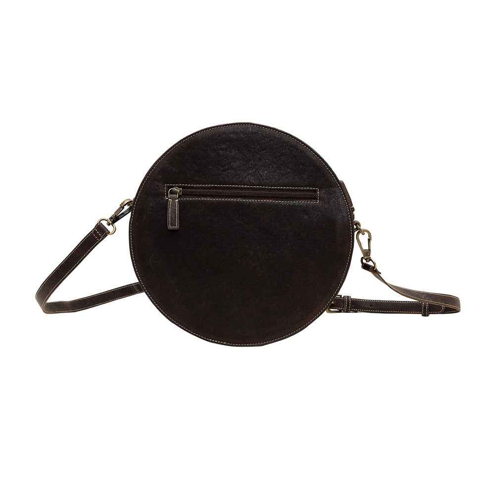 Boho Teal Round Bag