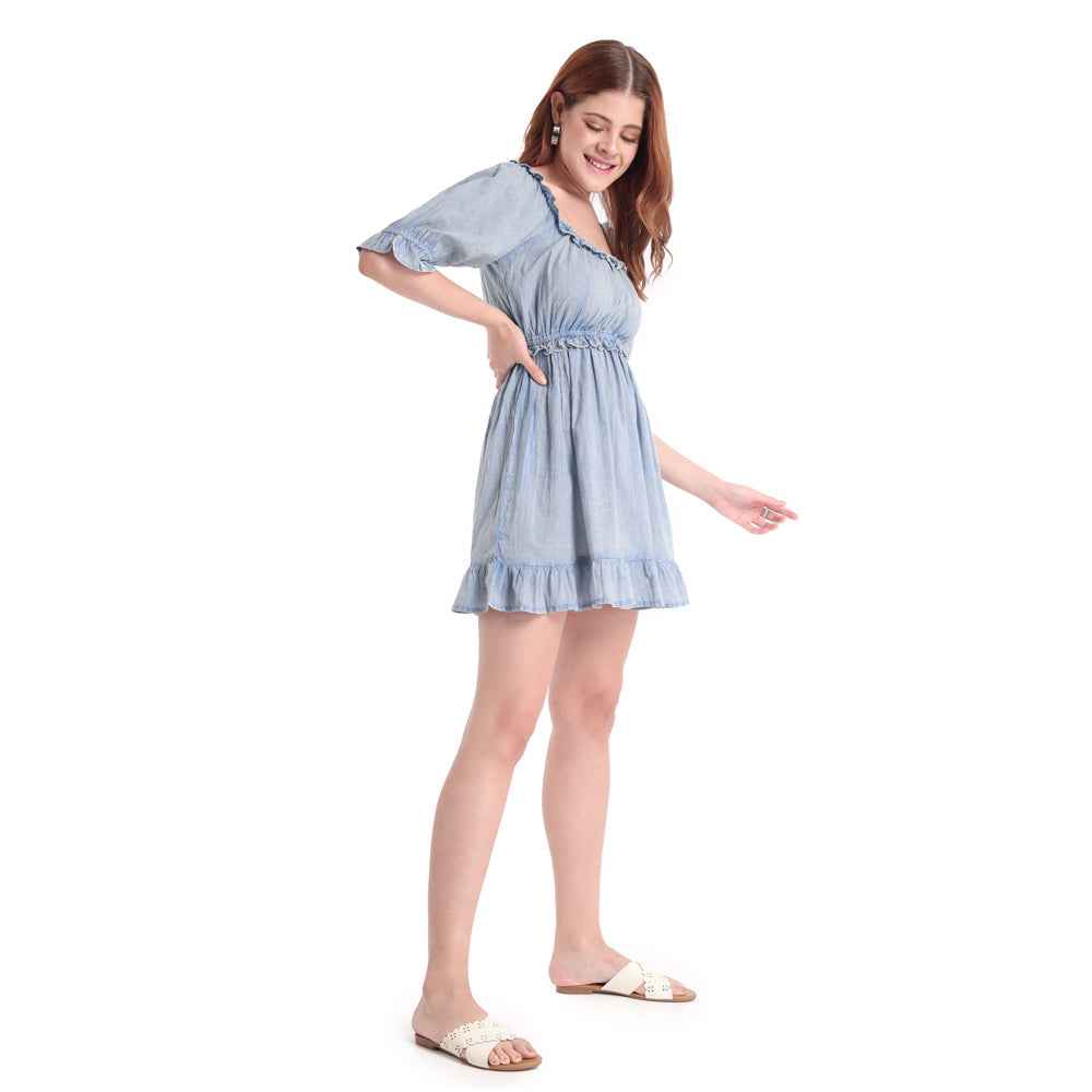 Frill Bardot DRESS & ROMPER
