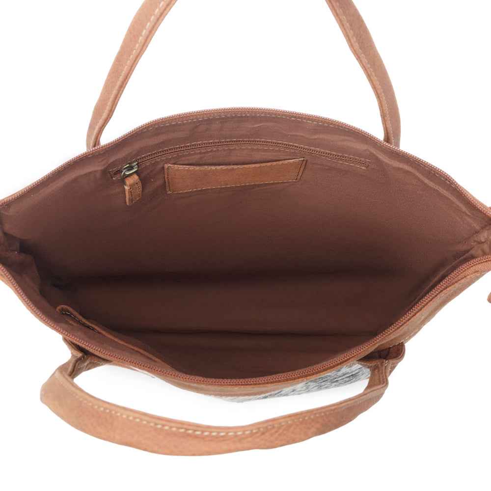 SPIN LEATHER & HAIRON BAG