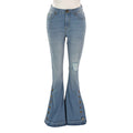 Regina Flared Button Accent Leg Jeans