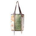 Cheyenne Plains Tooled Leather & Hairon Bag
