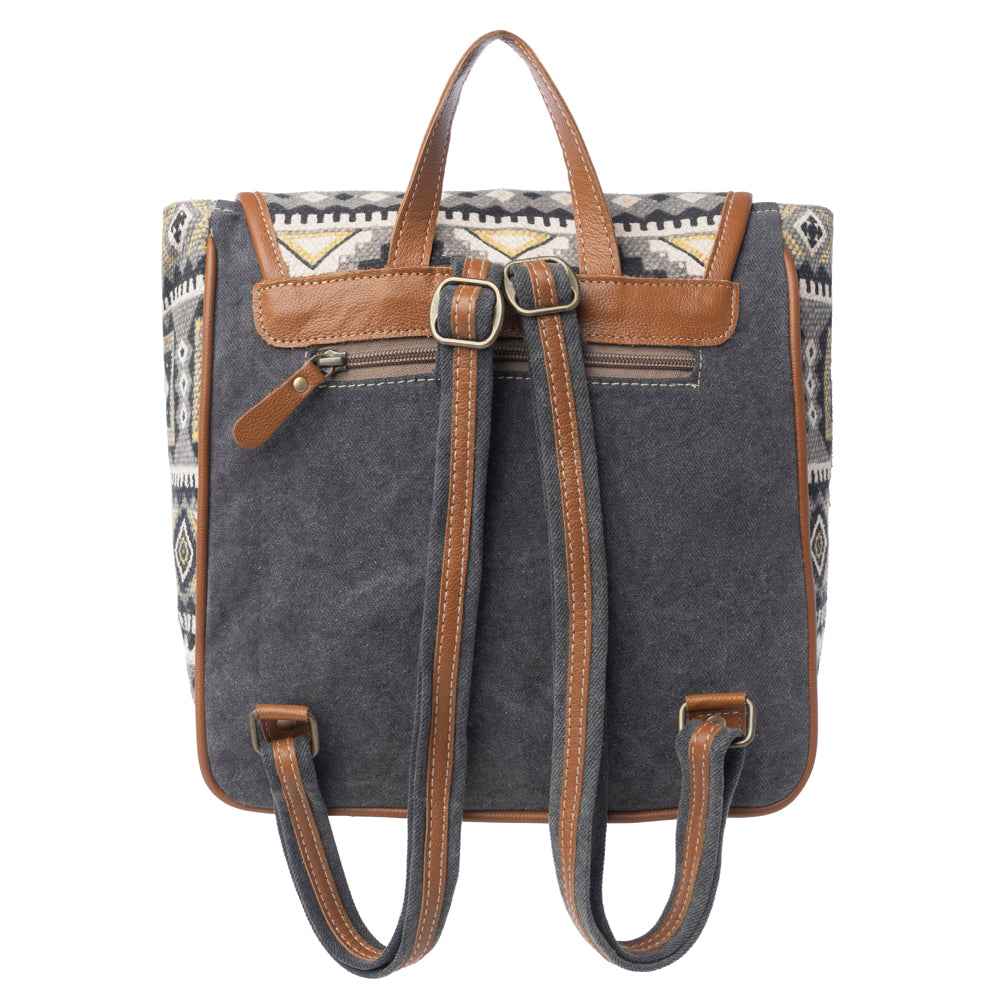 Bison Ridge Backpack Bag With Hair-On Hide