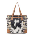 Bison Ridge Hair-On Hide Tote Bag