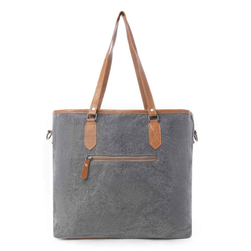 Bison Ridge Hair-On Hide Tote Bag