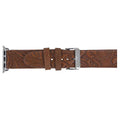 Mittangle Embossed Leather Watch Band