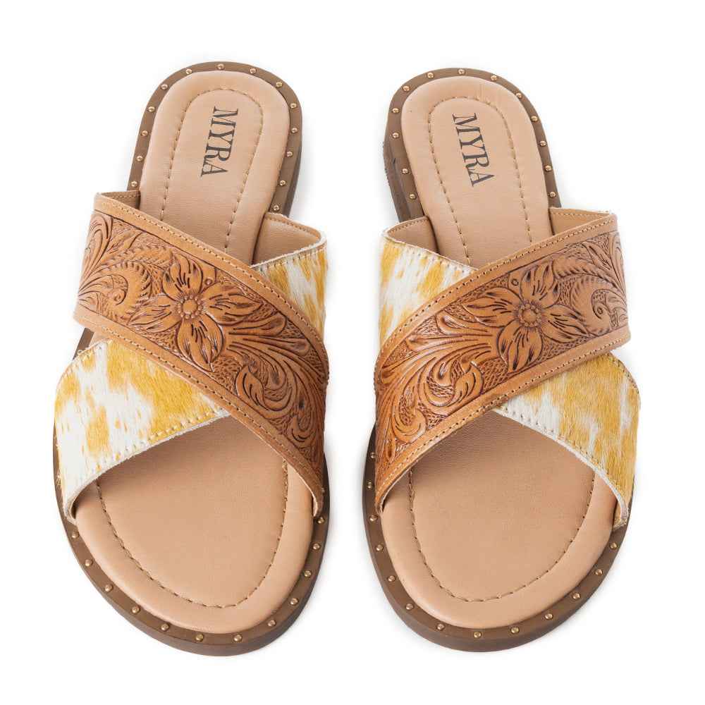 Mukluk Western Hand-Tooled Sandals