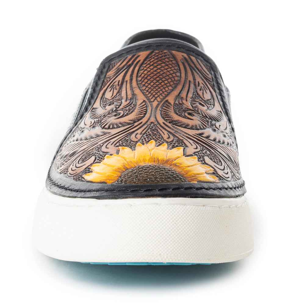 Nehard Western Hand-Tooled Sneakers
