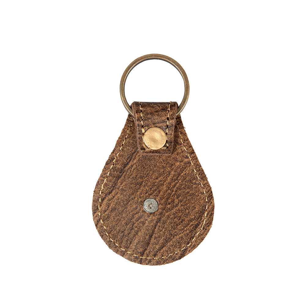 Concho Varied Leather Key Fob