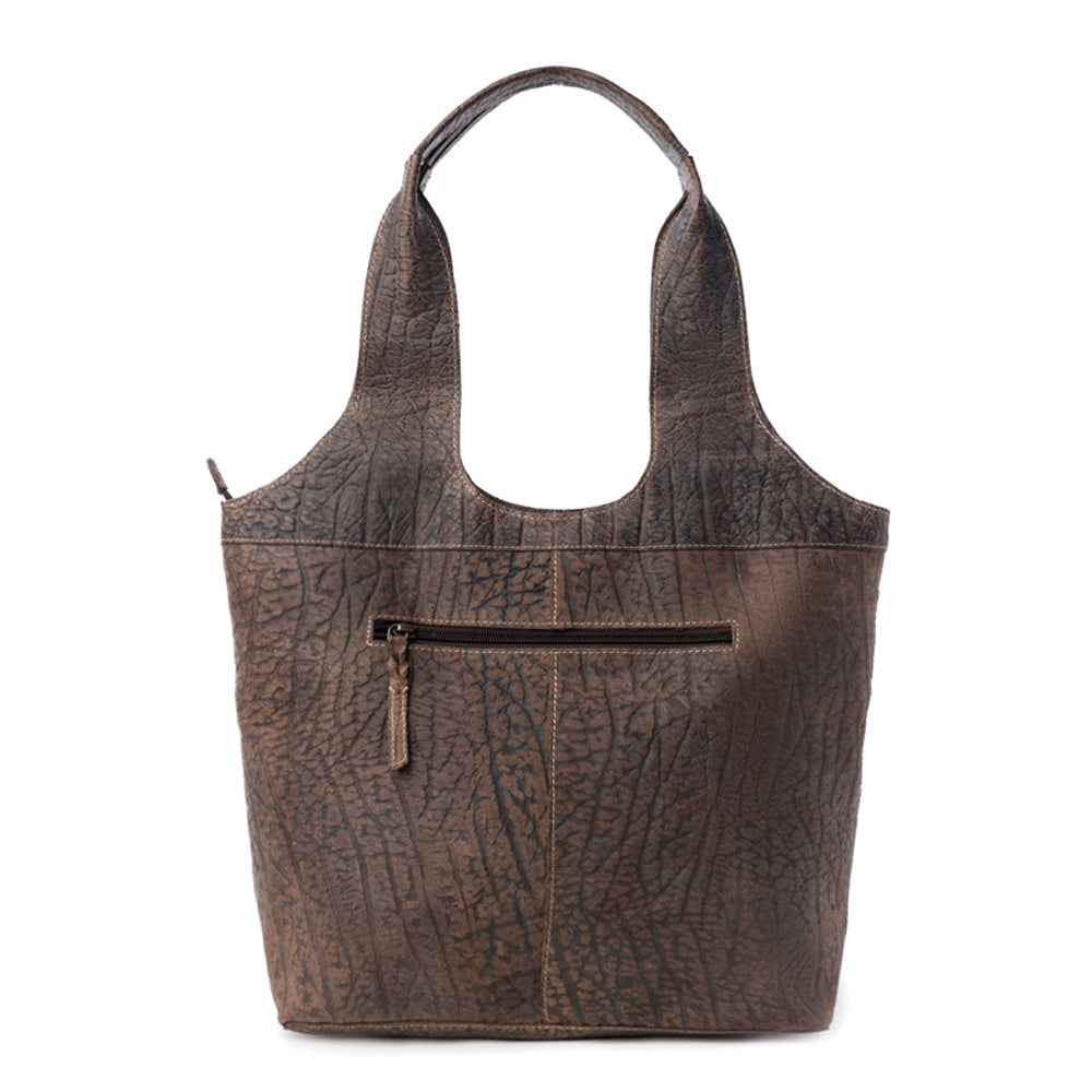 Pecos Wind Weave Pattern Leather & Hairon Bag