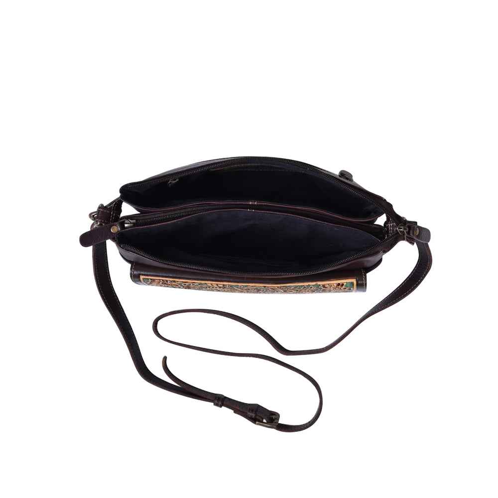 Magnolia Morn Hand-Tooled Bag
