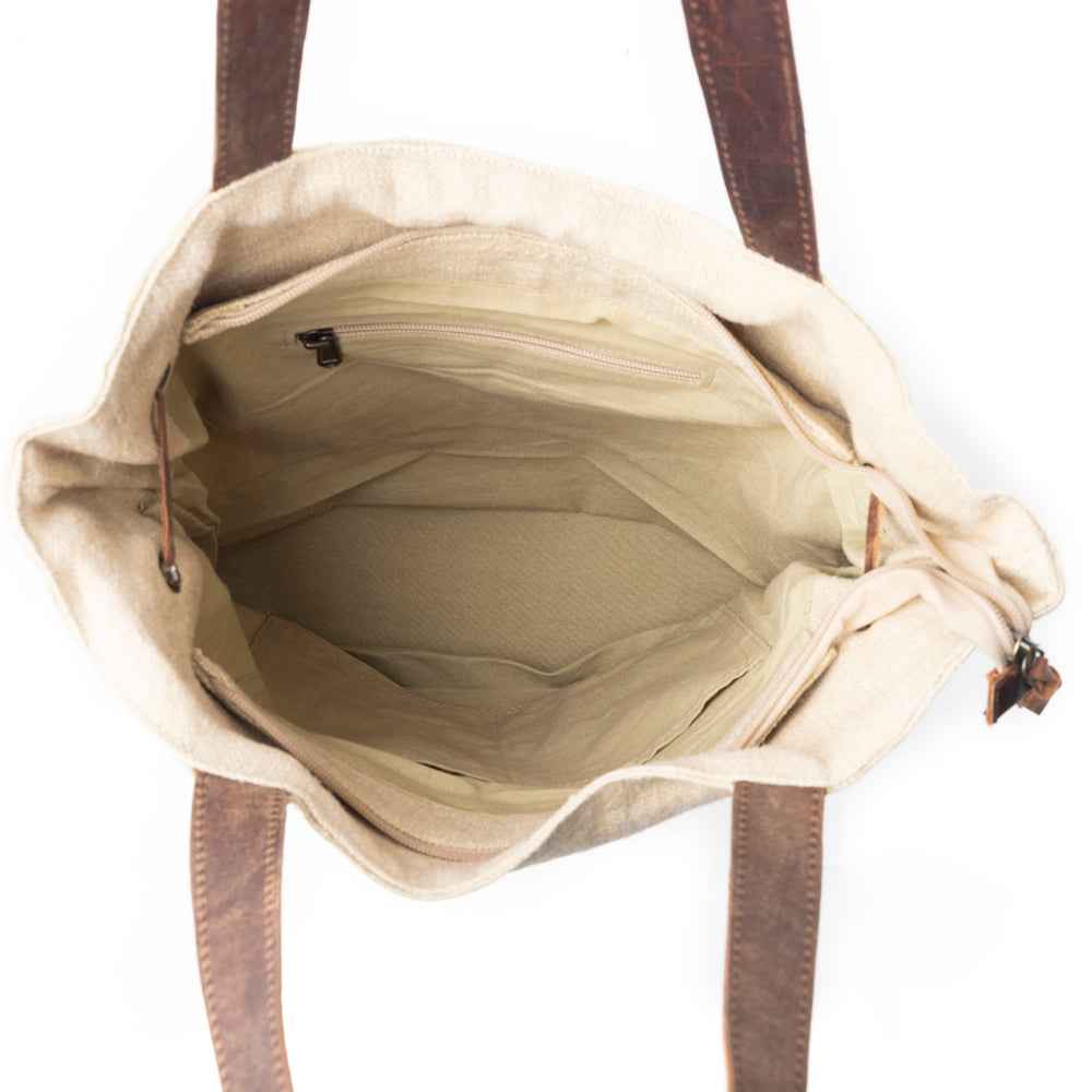 Sel de Mer Gathered Strap Tote Bag