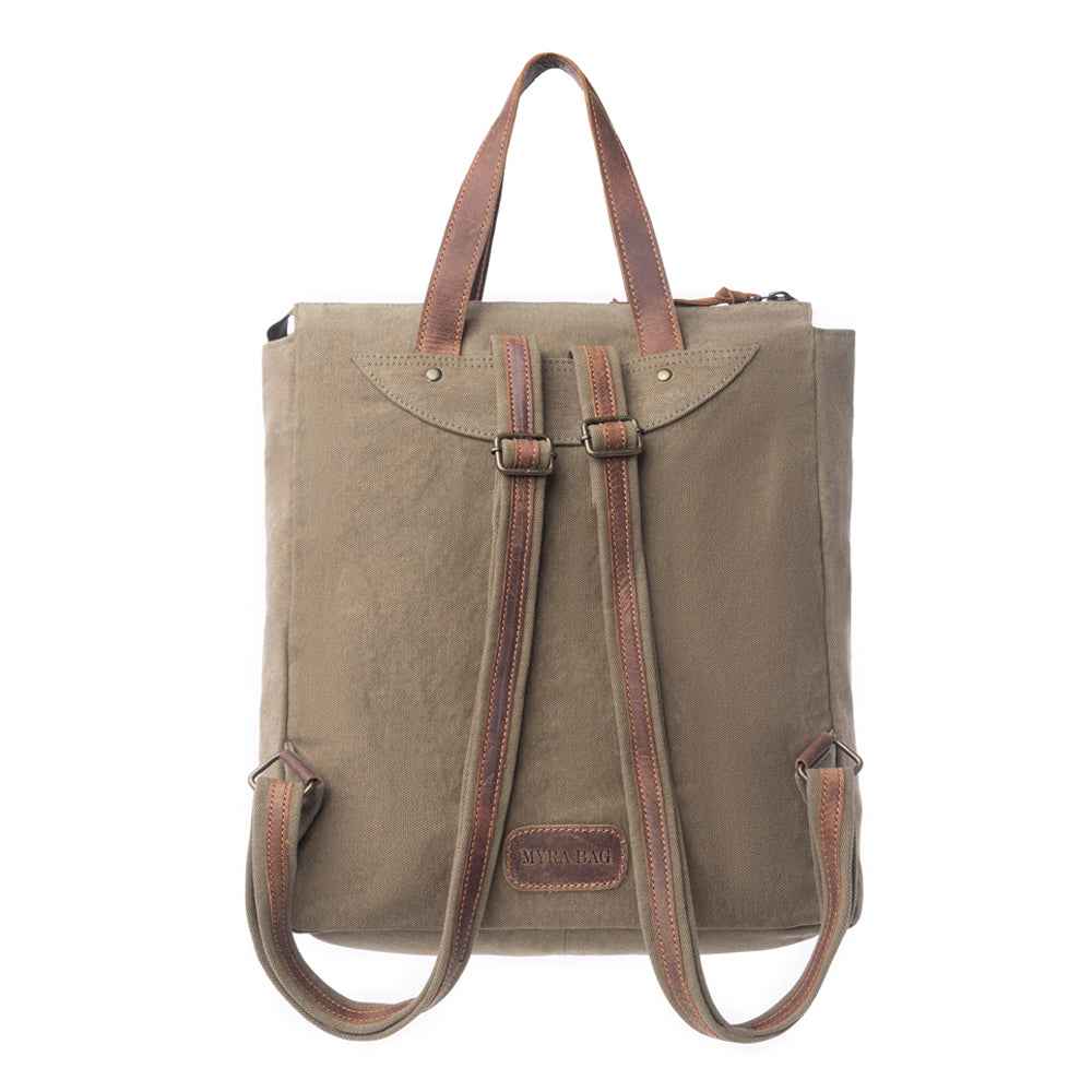 Yesteryear Canvas & Leather Backpack Bag