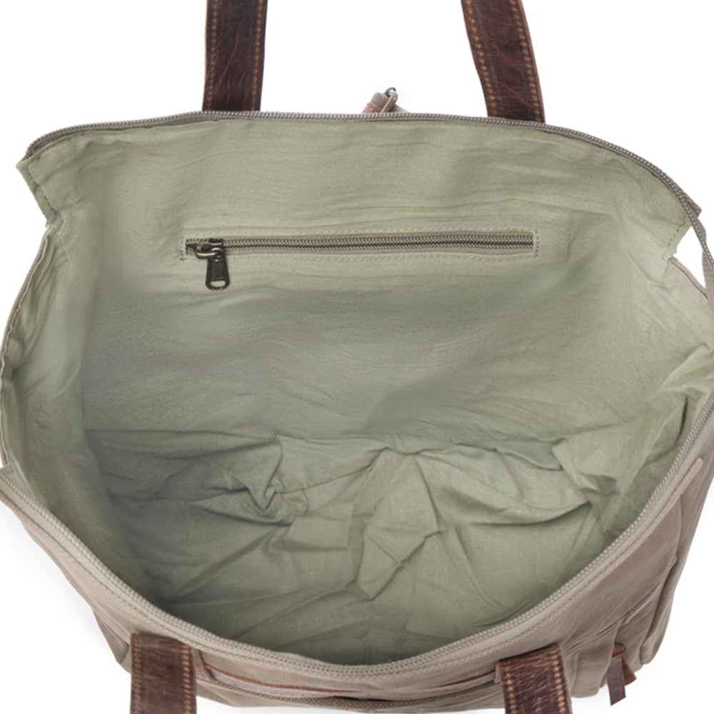 Yesteryear Canvas & Leather Backpack Bag