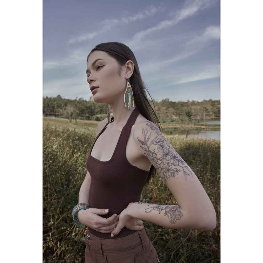 Sunâ€™S Ribbon Beaded Earrings