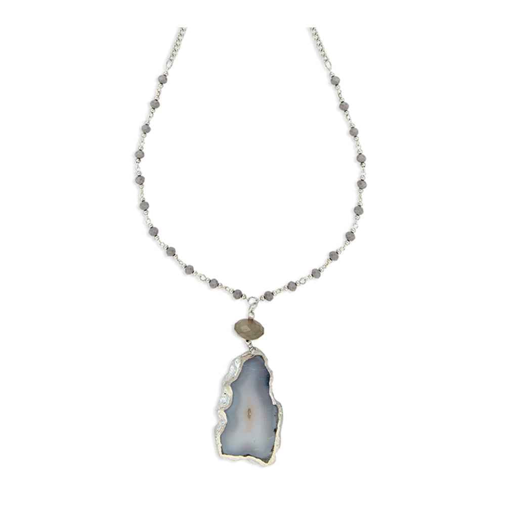 Gladness Stone Pendant Necklace