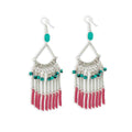 Loom Of Life Silver Earrings