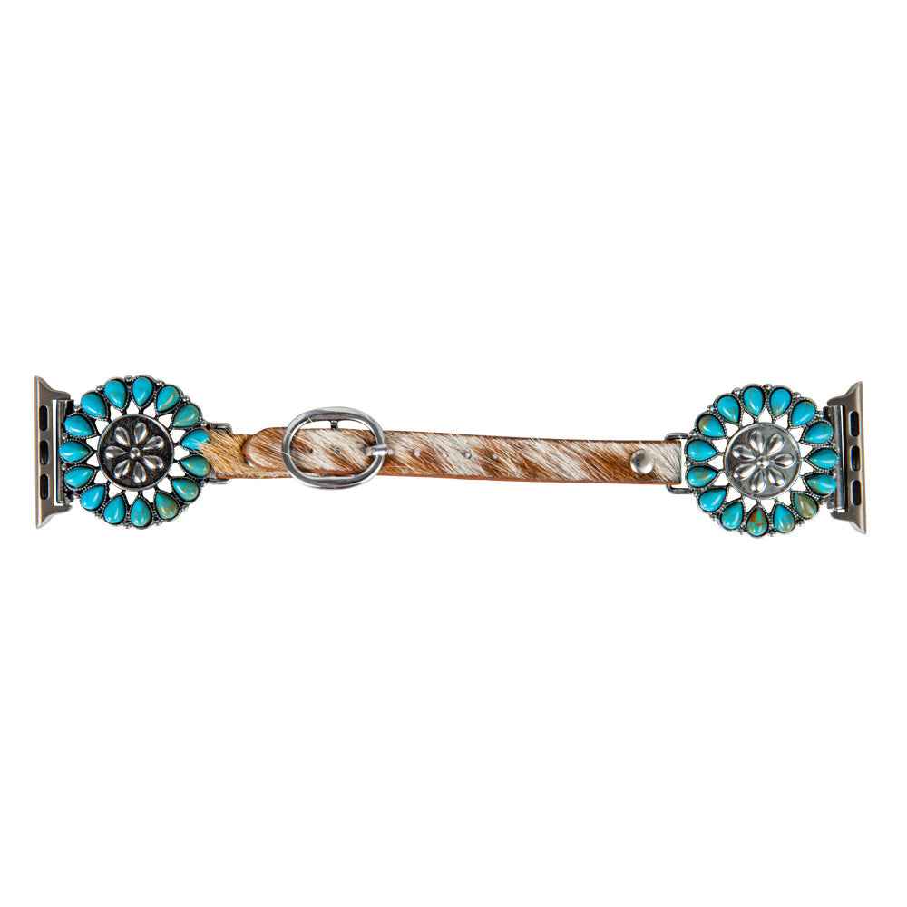 Summer Winds Hair-On Hide Watch Band