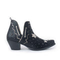 Myra Lone Star Sky Leather Rodeo Boots - Spilt-Top Handstitched Western Boots with Stud Detail for Rodeo Elegance