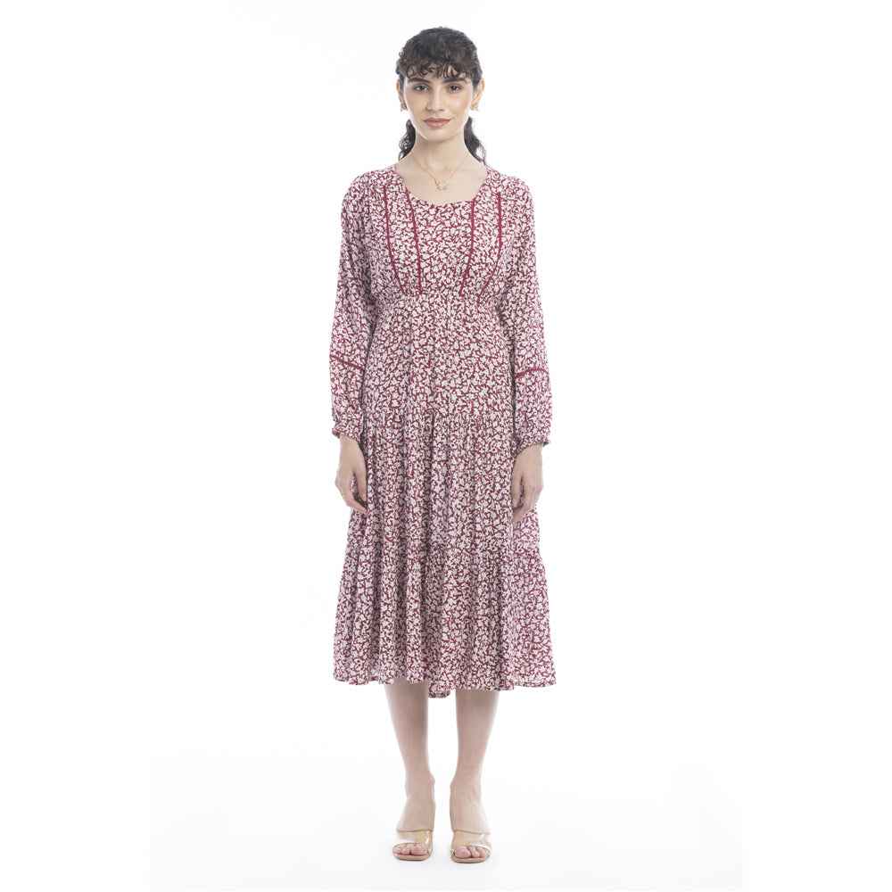 Tammy Anne Floral  Pattern Dress