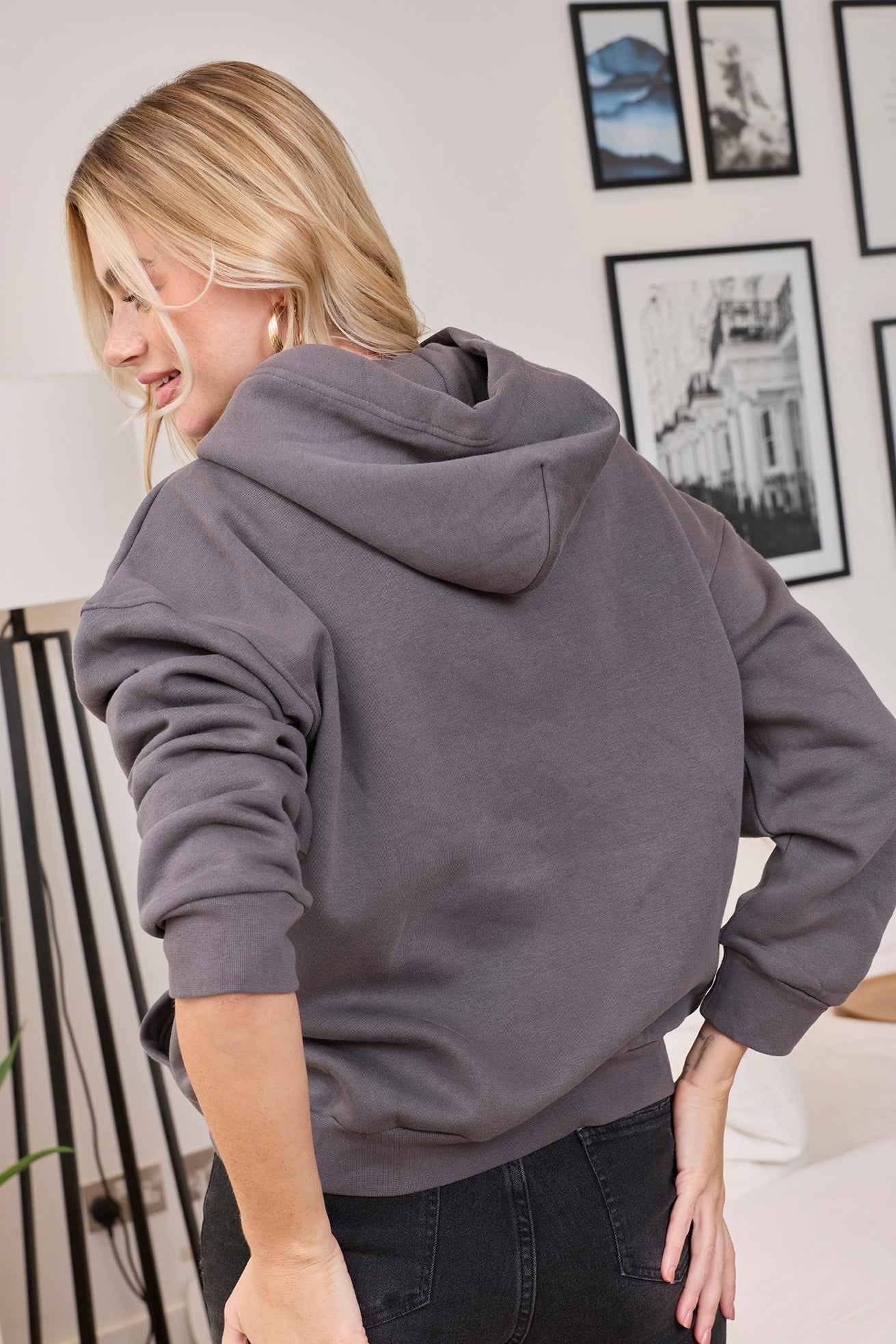 Carmen Hoodie in Dove Gray