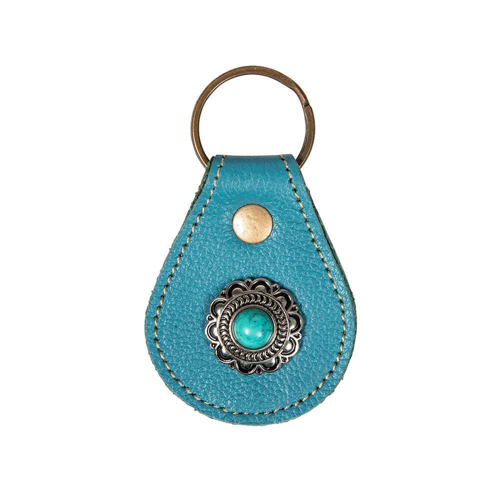 Concho Teal Key Fob